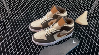 Jordan 1 Mid SE Brown Basalt Oatmeal (W)